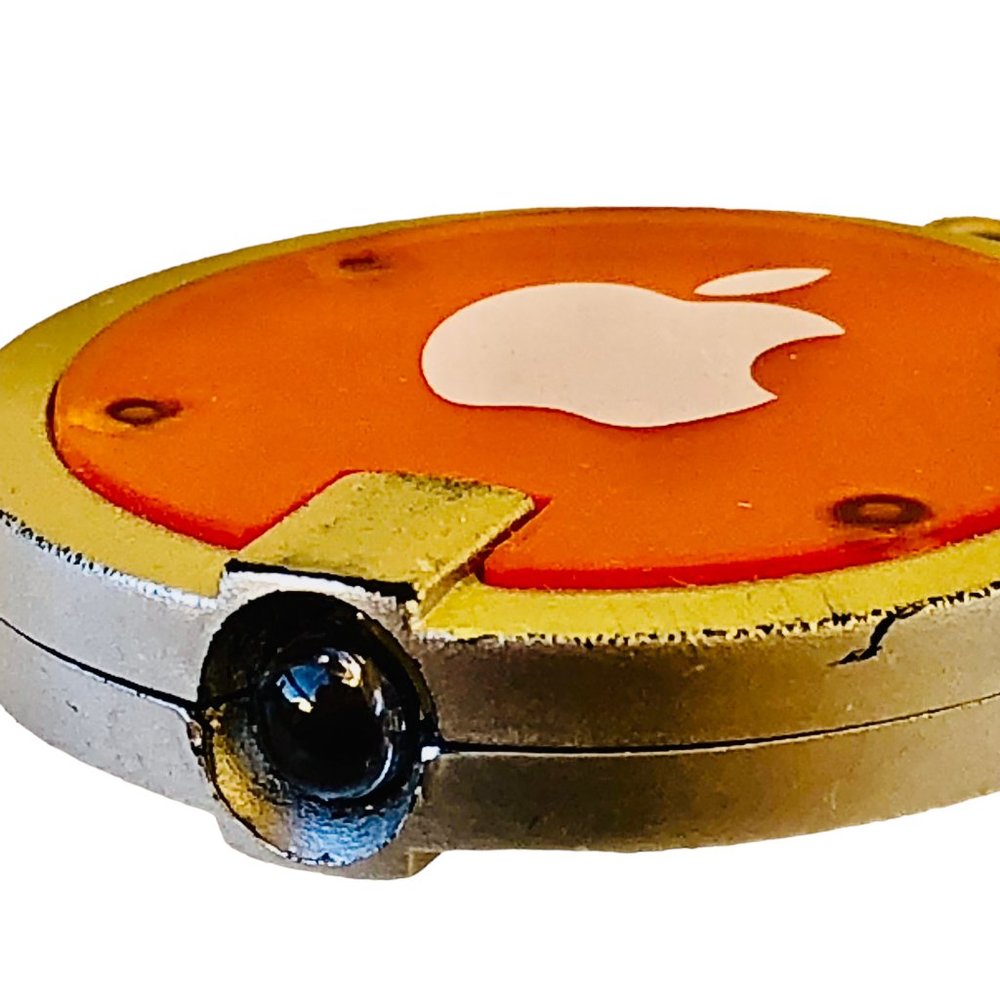 Apple Computer Logo Keychain & Mini LED Flashlight used AS IS - Picture 8 of 10